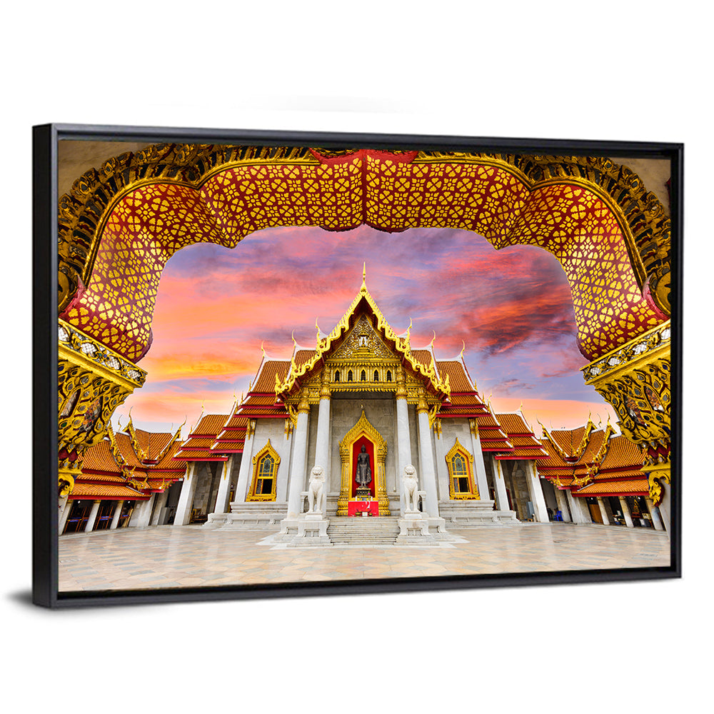 Marble Temple at Sunset Wall Art