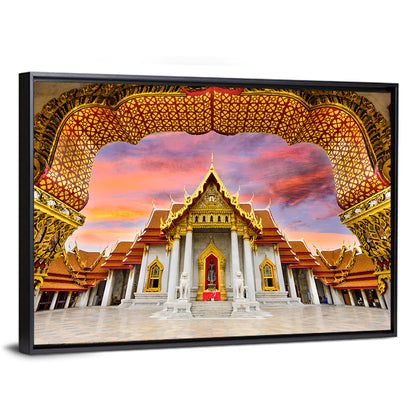 Marble Temple at Sunset Wall Art