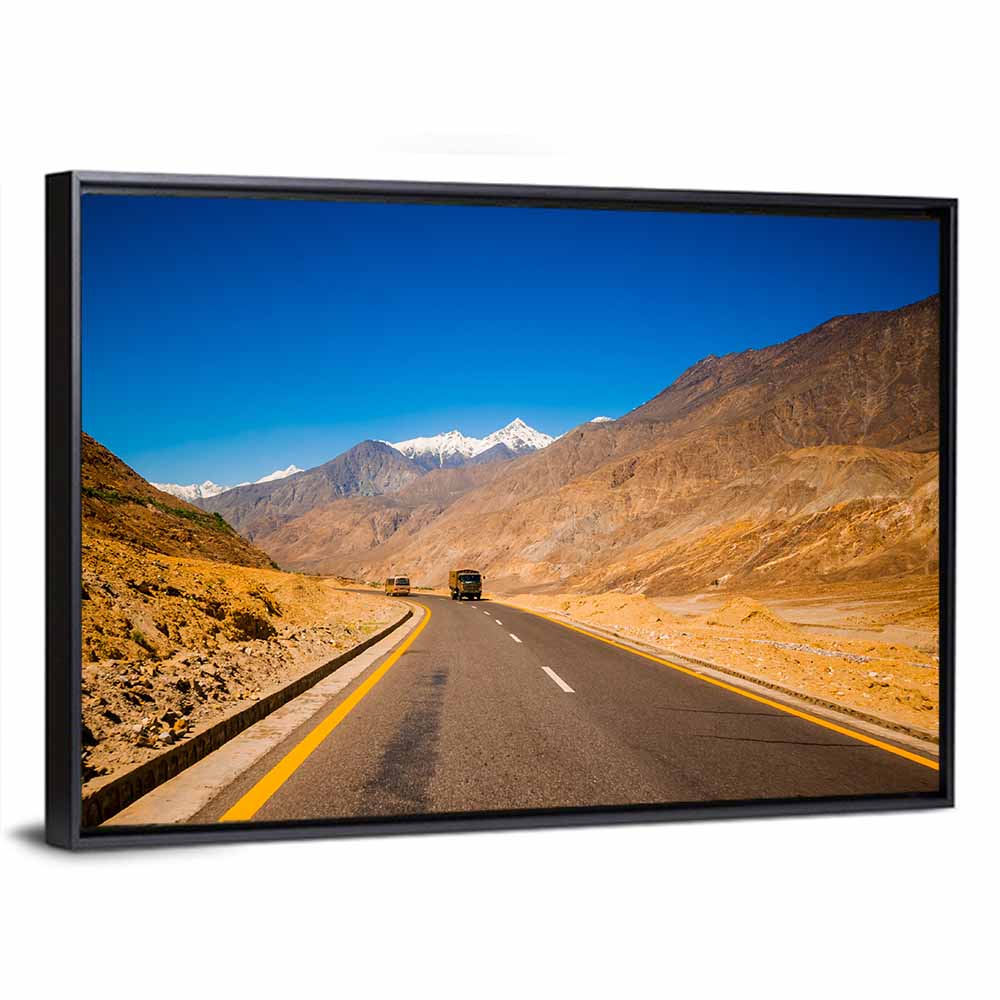 Sunlit Karakorum Highway Pakistan Wall Art