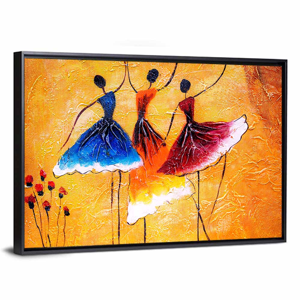 Three Ballet Dancers Wall Art