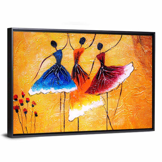 Three Ballet Dancers Wall Art