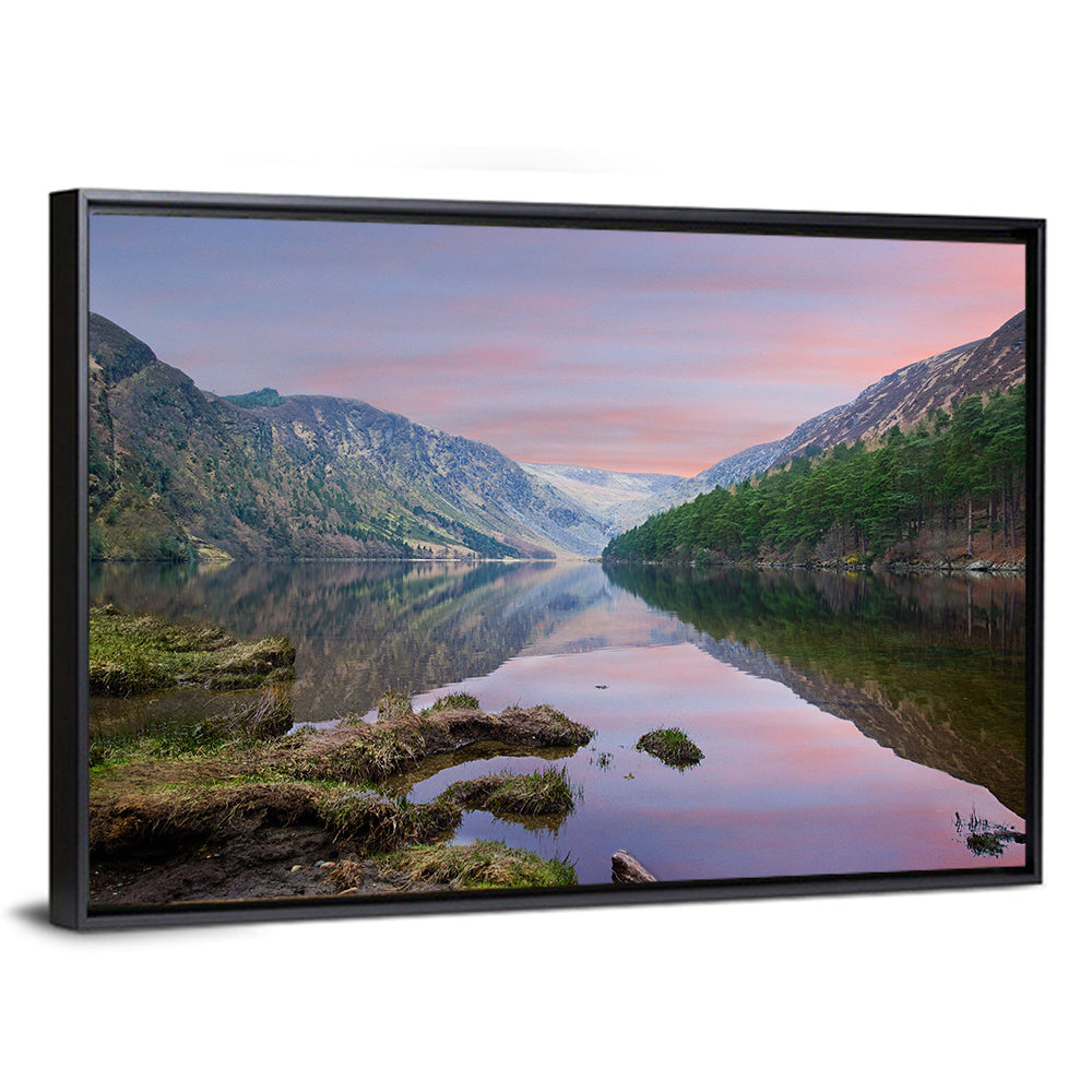 Glendalough Upper Lake at Dusk Wall Art