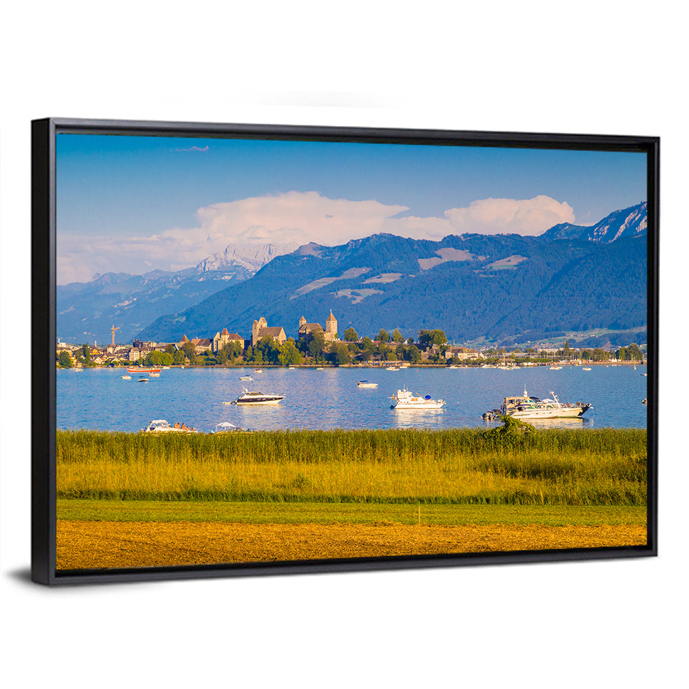Rapperswil Castle Over Lake Zurich Wall Art