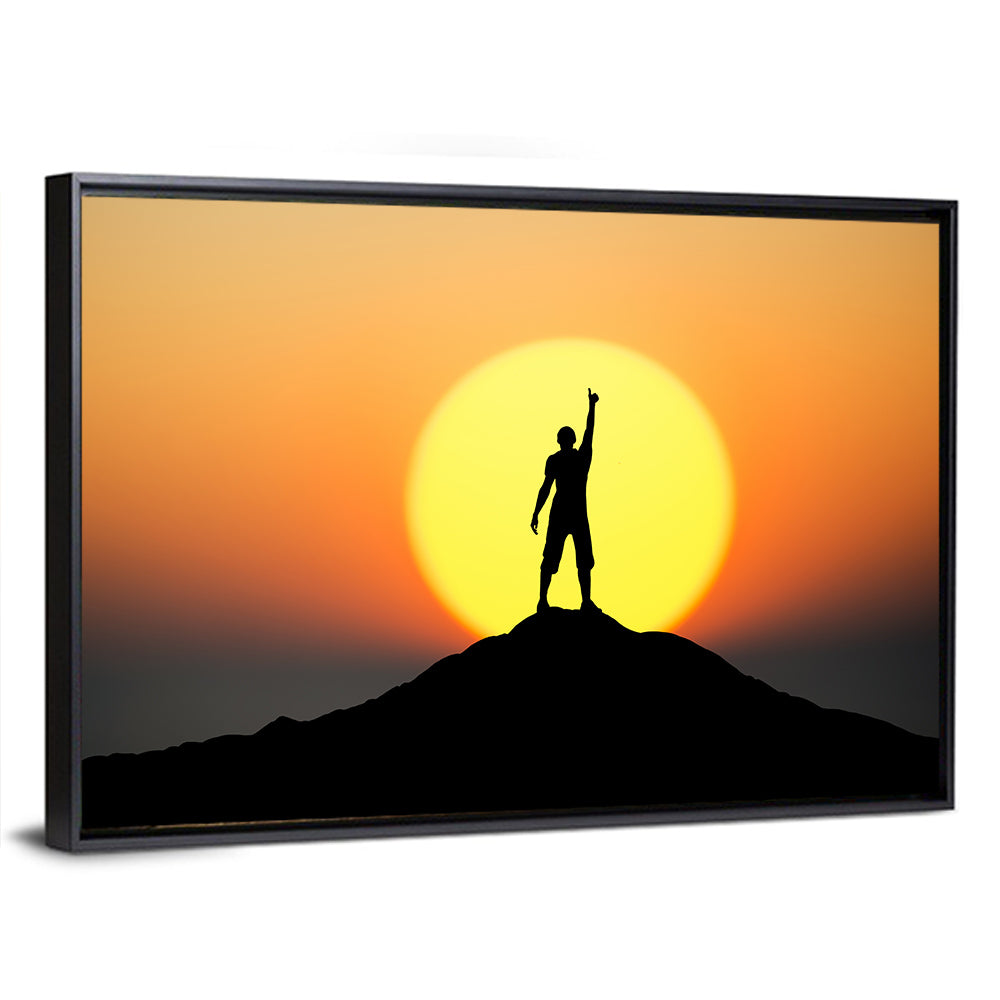 Champion Silhouette at Sunset Wall Art