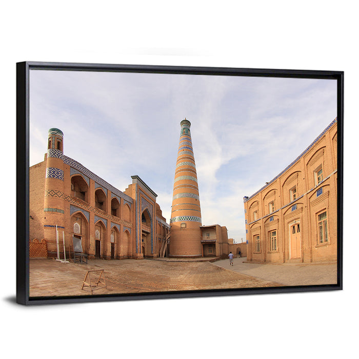 Khodja Madrasah, Khiva Wall Art as a framed canvas