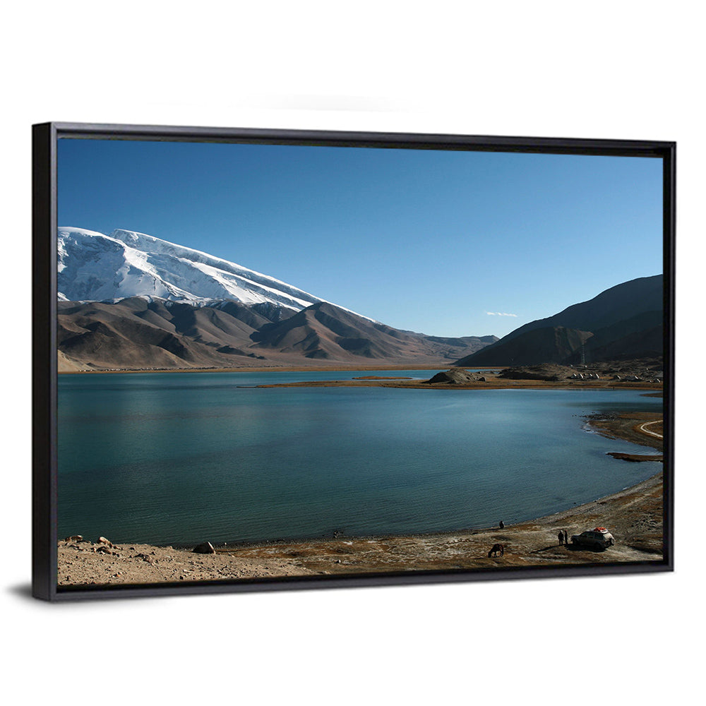 Muztahgata And Kara Kul Lake Wall Art