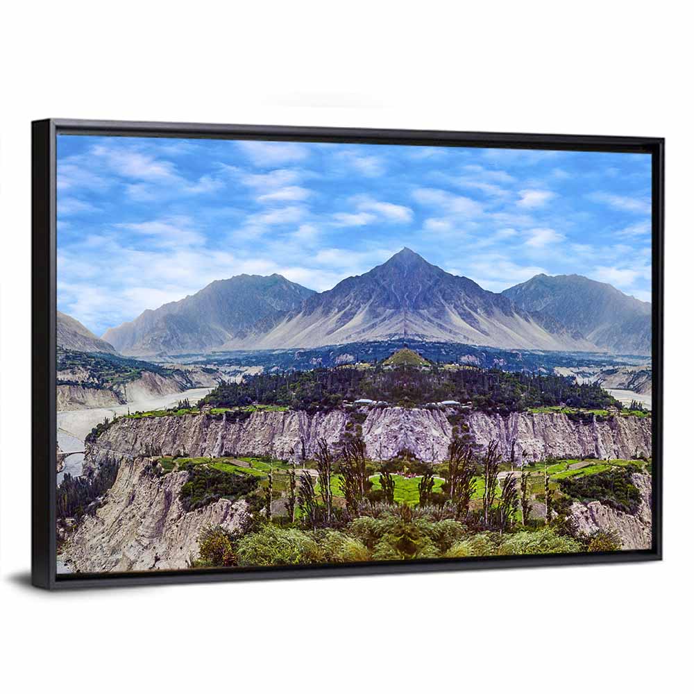 Karimabad Valley Reflection Wall Art