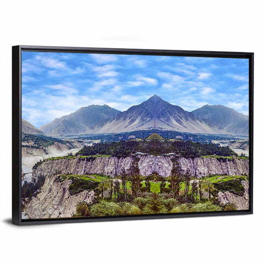 Karimabad Valley Reflection Wall Art