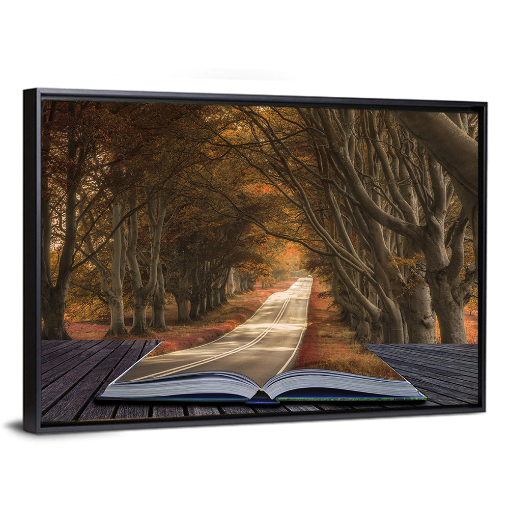Surreal Book Pathway Wall Art