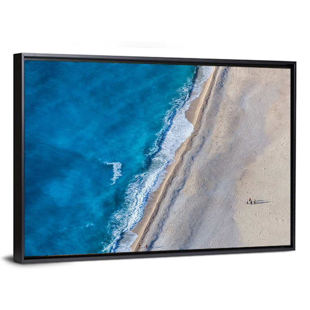 Myrtos Beach Aerial View Wall Art