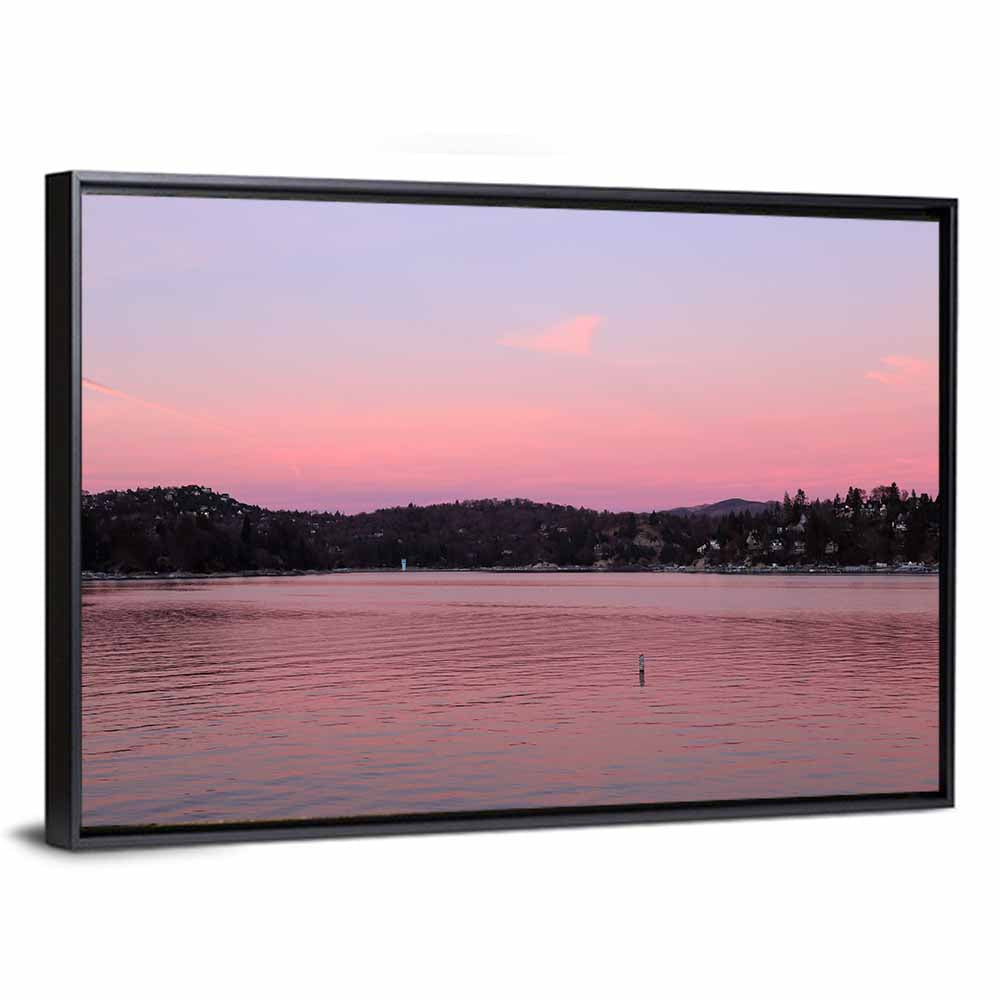 Lake Arrowhead Sunset Reflection Wall Art