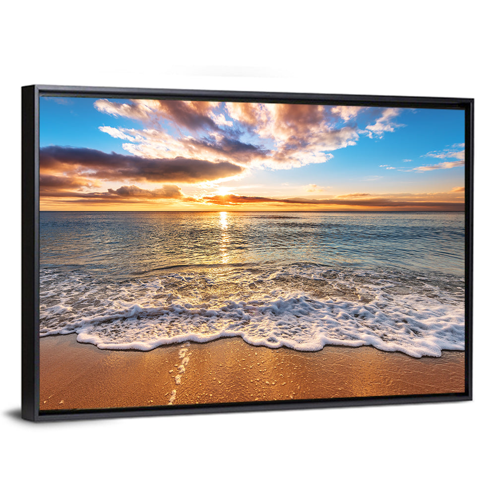 Golden Beach Sunrise Wall Art