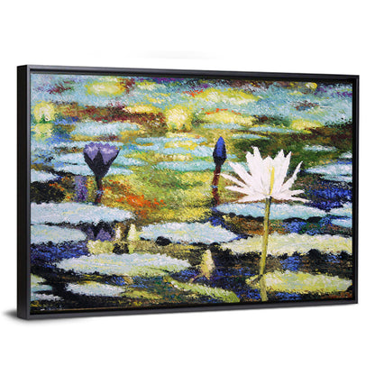 Impressionist Water Lilies Study Wall Art