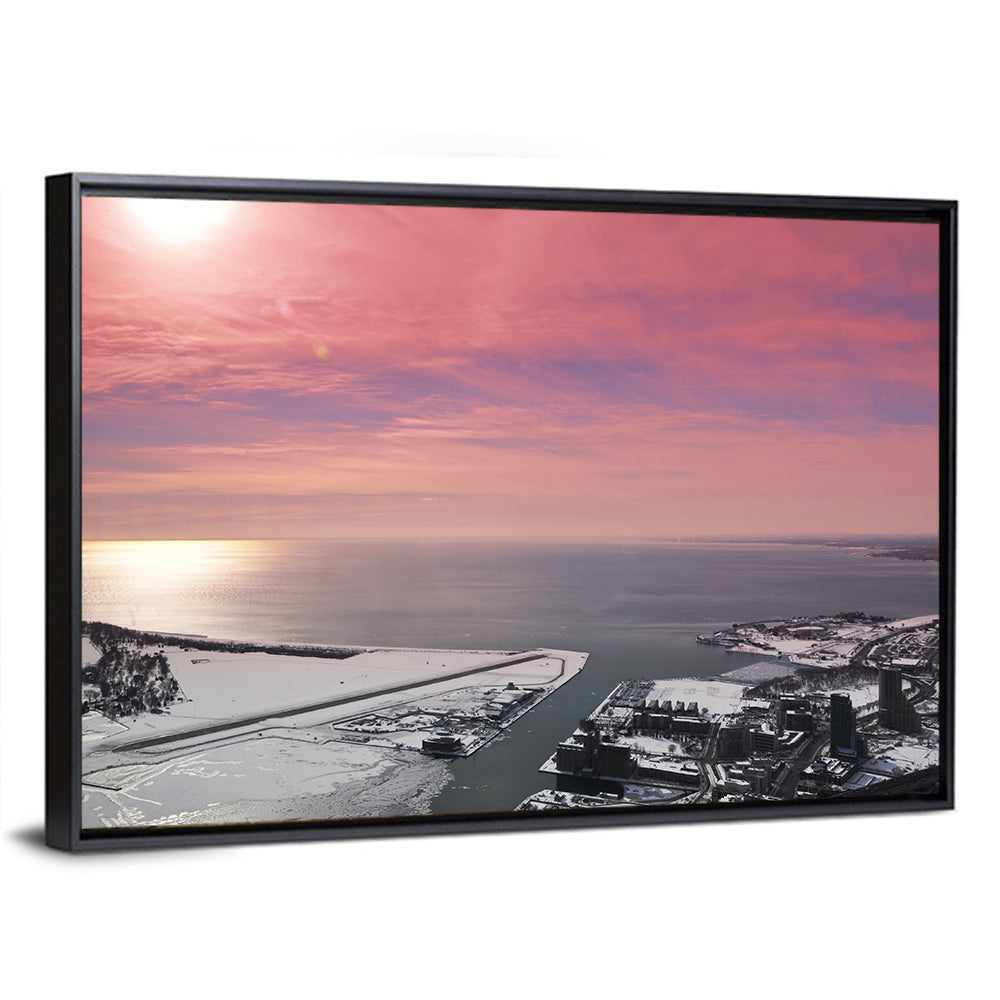 Lake Ontario Winter Skyline Wall Art