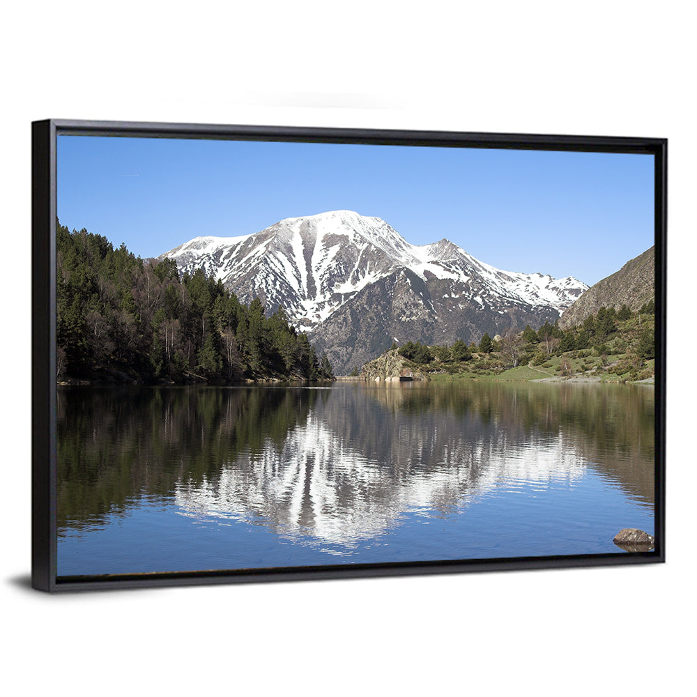 Pyrenees Lake Reflection Wall Art