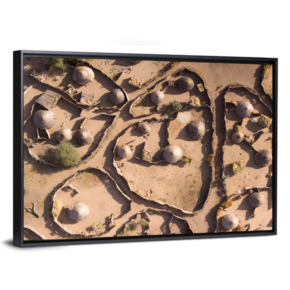 Village In Chad Wall Art