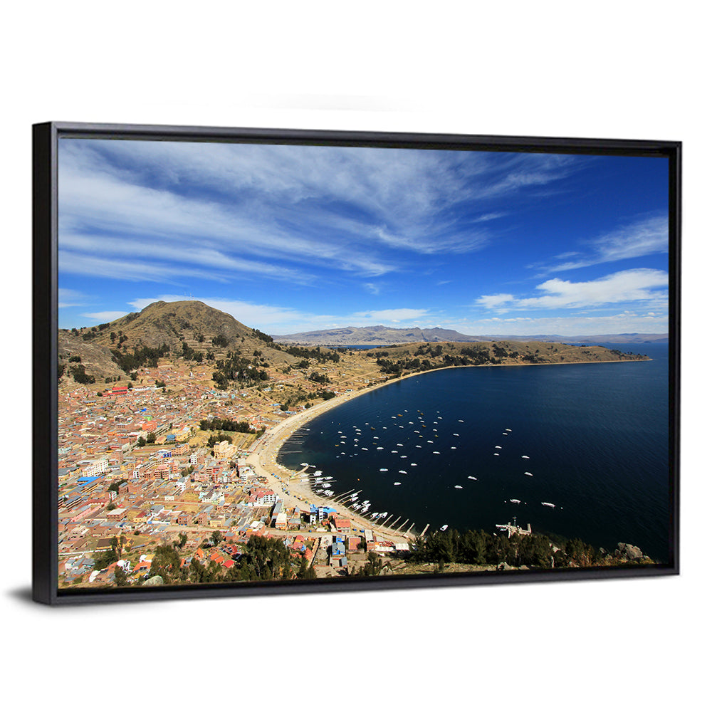 Copacabana Aerial Over Lake Titicaca Wall Art
