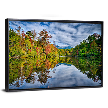 Lake Jocassee Autumn Reflection Wall Art