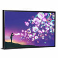 Child Blowing Soap Bubbles Wall Art
