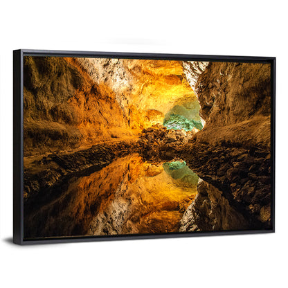 Cave Lake Reflection Wall Art