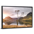 Buttermere Lone Tree at Dusk Wall Art
