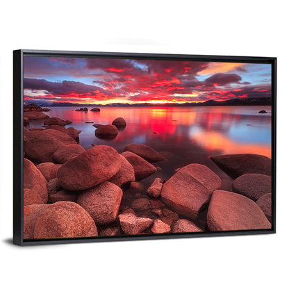 Lake Tahoe Sunset Reflection Wall Art