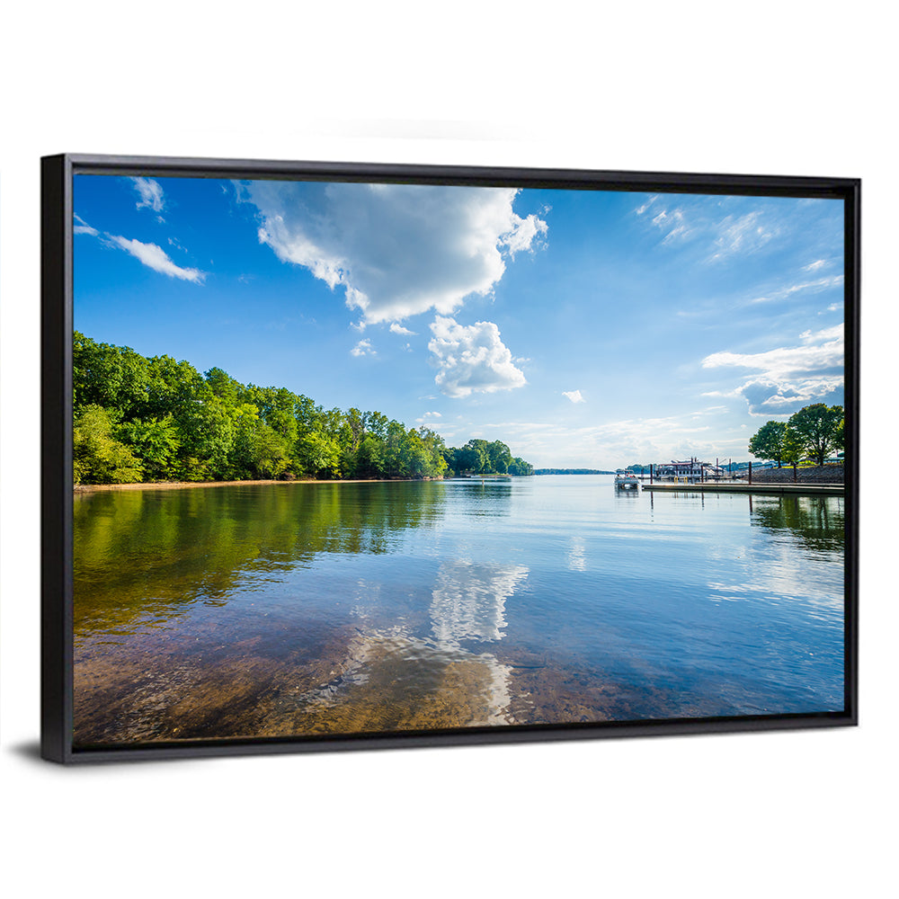 Lake Norman Dockside Reflection Wall Art