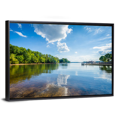 Lake Norman Dockside Reflection Wall Art