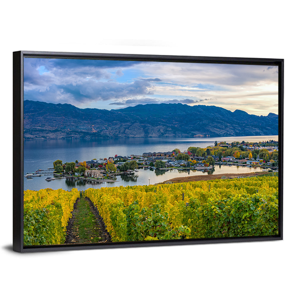 Okanagan Lake Vineyard, Kelowna Wall Art