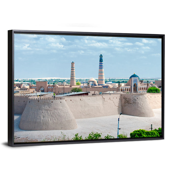 Itchan Kala, Khiva Wall Art as a framed canvas