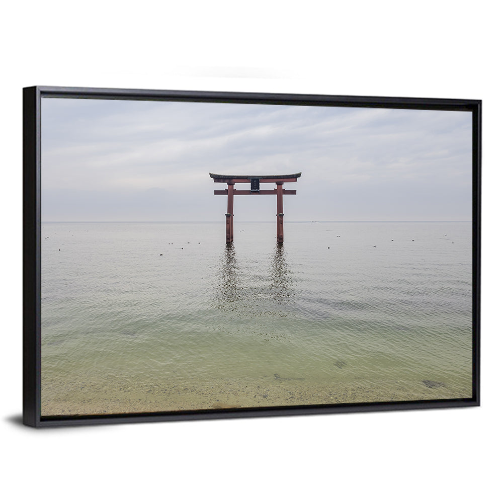 Shirahige Torii Gate, Lake Biwa Wall Art