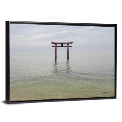 Shirahige Torii Gate, Lake Biwa Wall Art