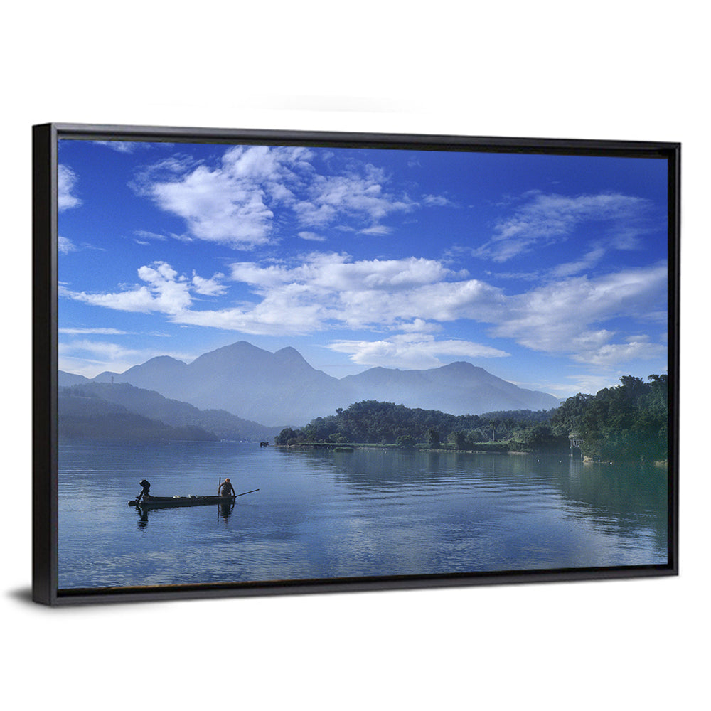 Sun Moon Lake Morning Mist Wall Art