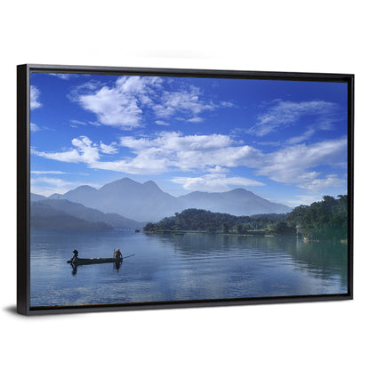 Sun Moon Lake Morning Mist Wall Art