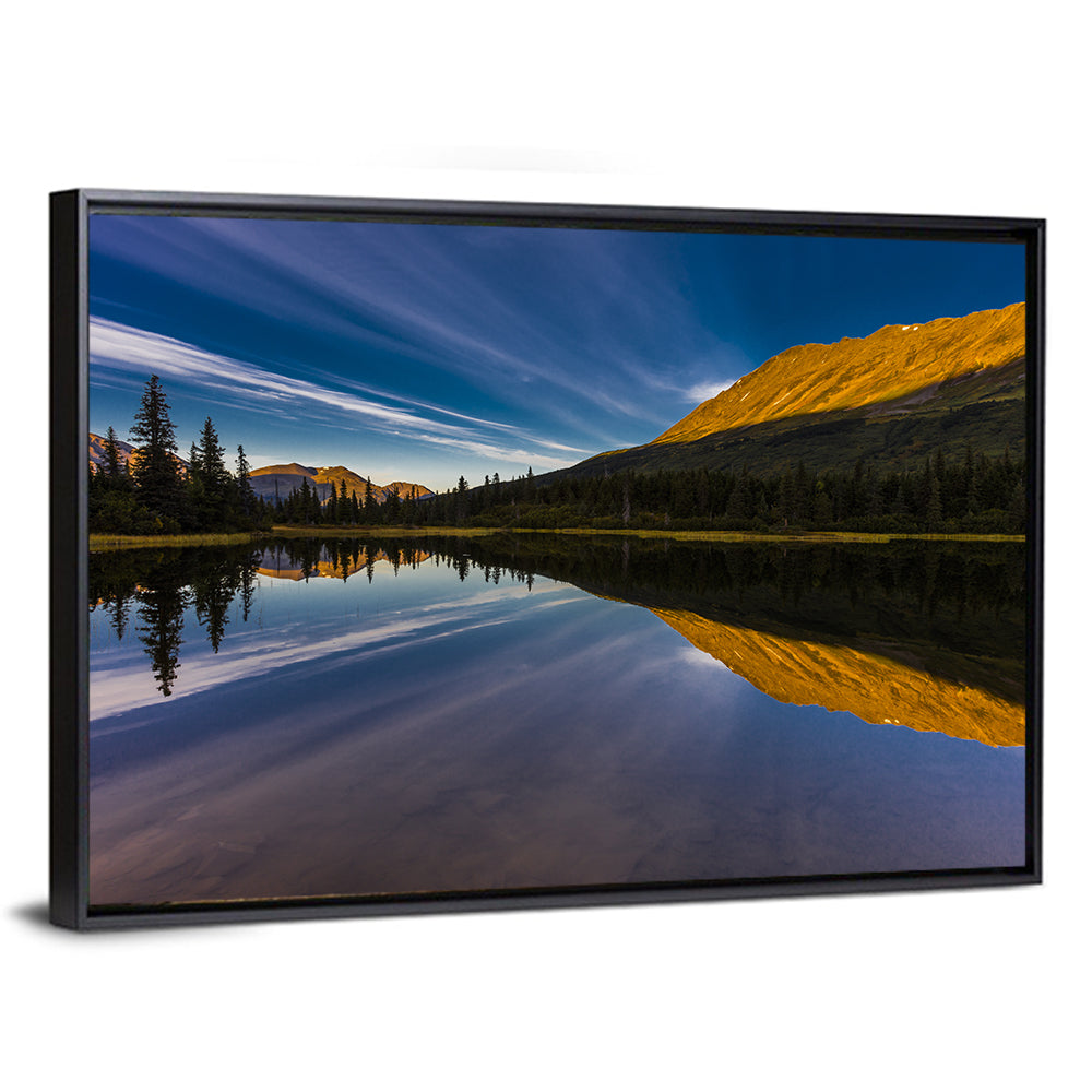 Rainbow Lake at Golden Hour Wall Art