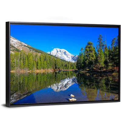 Grand Teton Reflection at Jenny Lake Wall Art