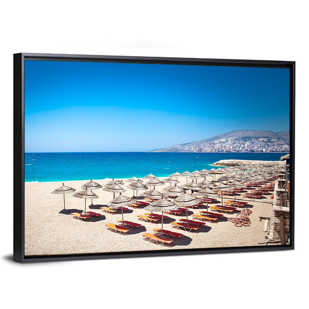 Mango Beach Umbrellas Wall Art