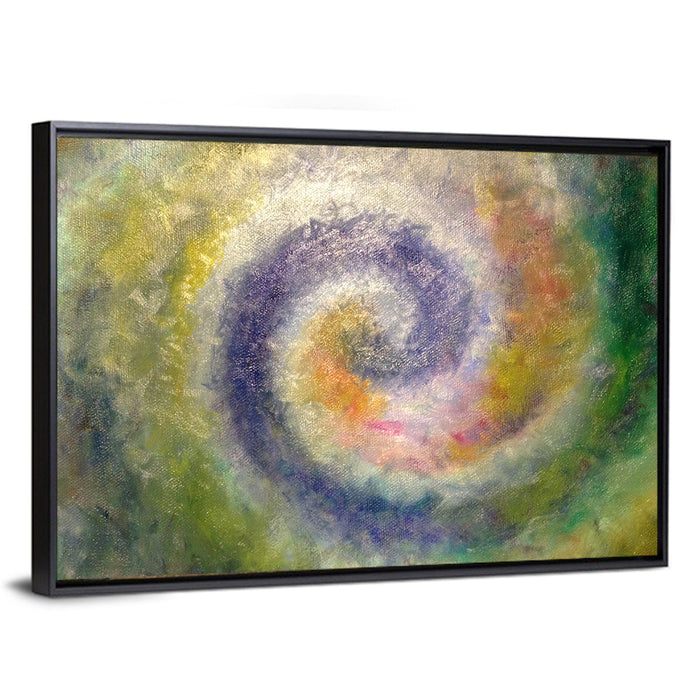 Spiral Golden Ratio Wall Art as a framed canvas