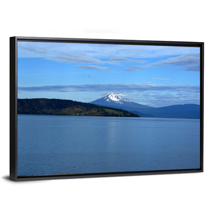 Upper Klamath Lake Wall Art as a framed canvas