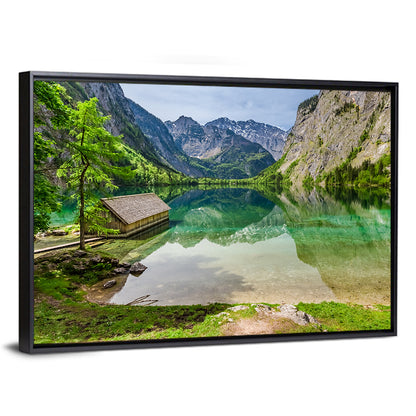 Obersee Boathouse Reflection Wall Art