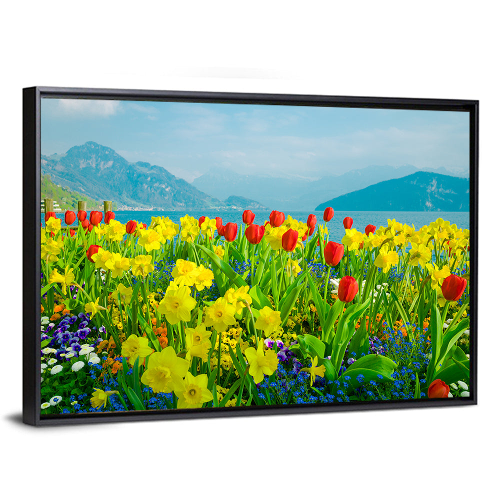 Lake Lucerne Daffodils Wall Art