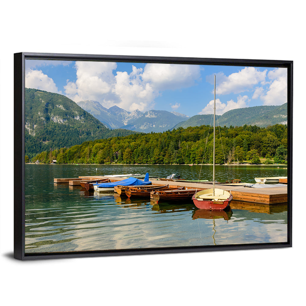 Lake Bohinj Dock View Wall Art