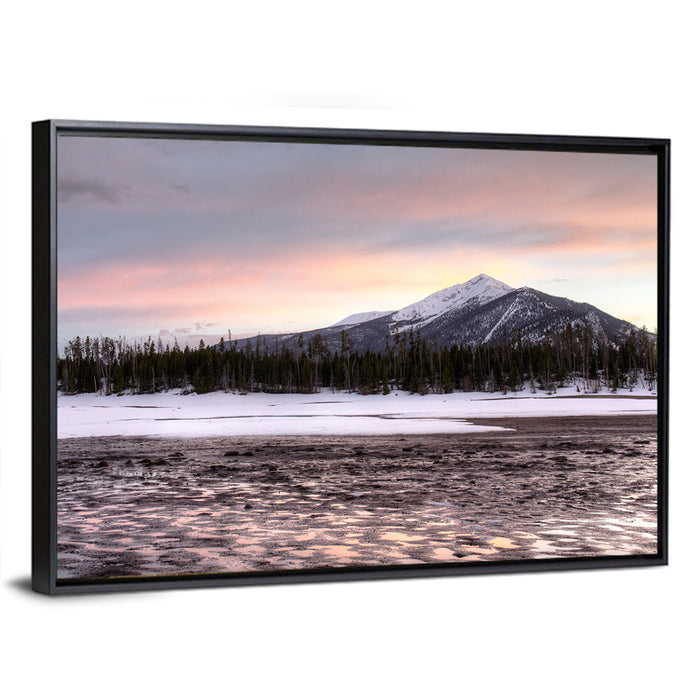 Mount Royal at Dusk Wall Art as a framed canvas