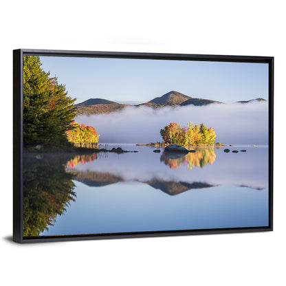 Autumn Morning at Chittenden Lake, Vermont Wall Art