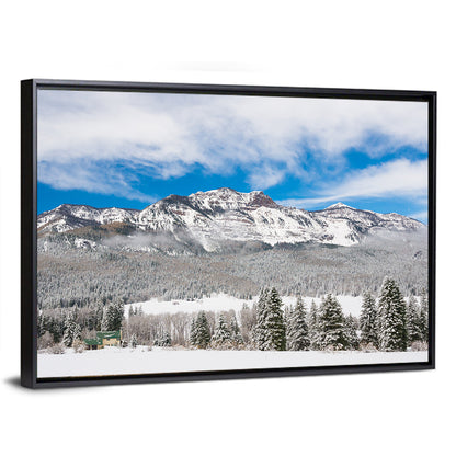 Colorado Snowy Mountain Cabin Wall Art