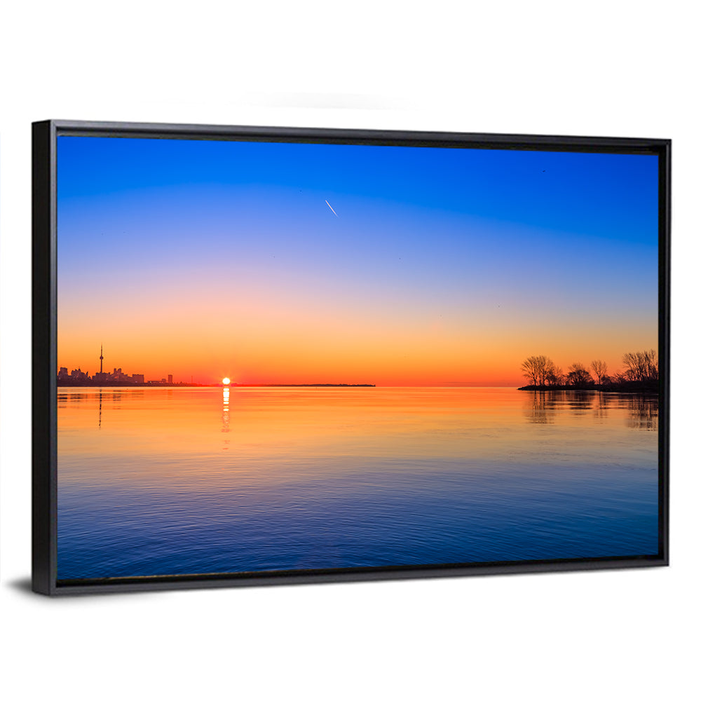 Toronto Sunset Over Lake Ontario Wall Art