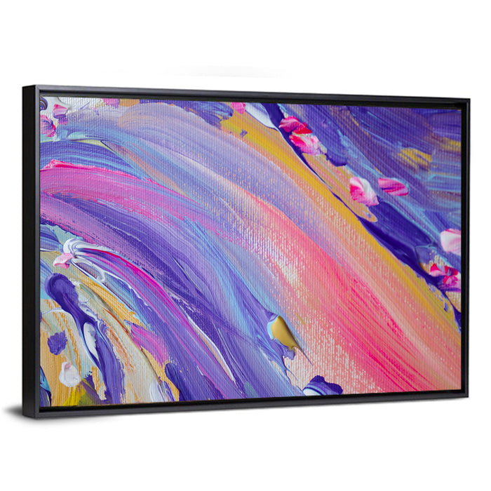 Sliding Hill Brushstrokes Wall Art as a framed canvas