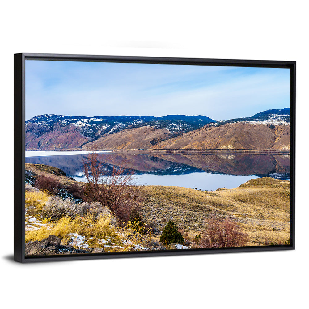 Kamloops Lake Mountain Reflection Wall Art