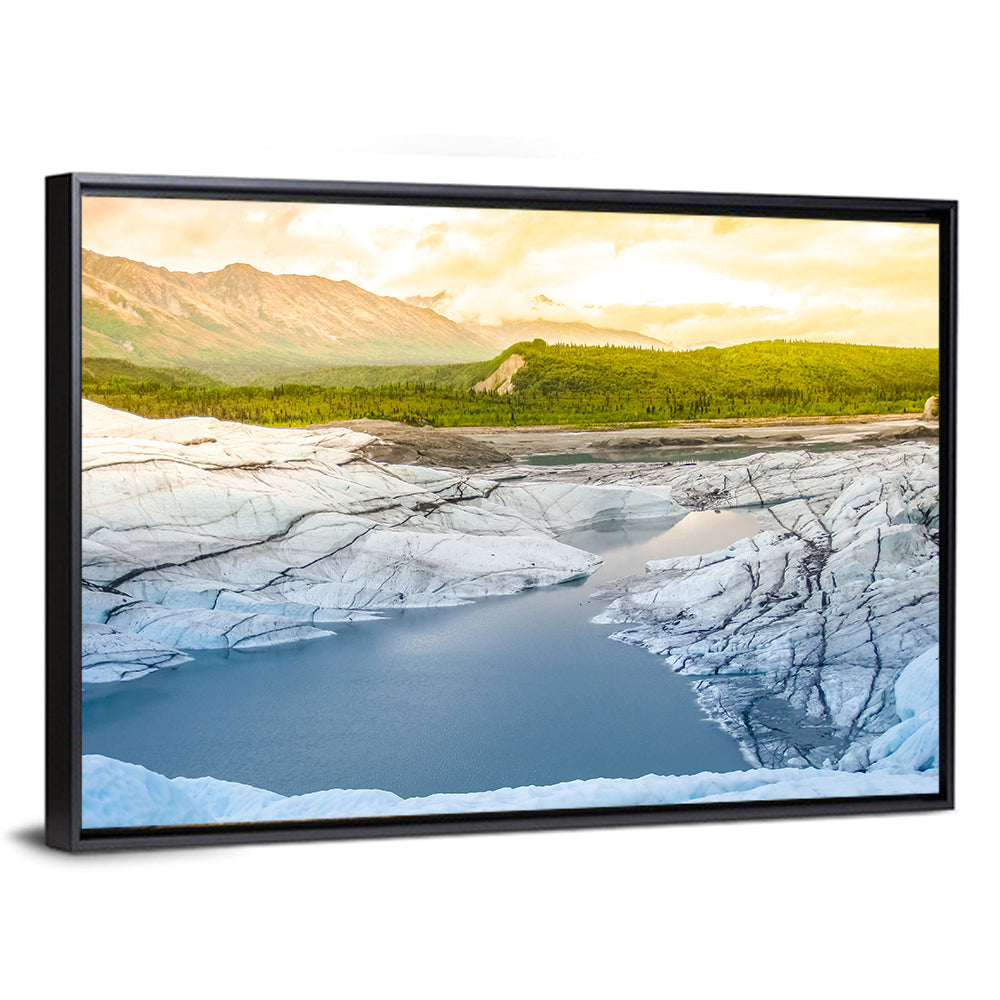 Matanuska Glacier at Sunset Wall Art