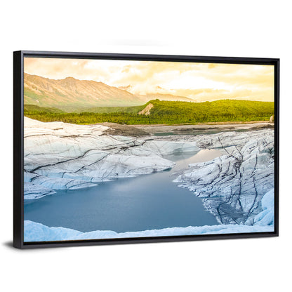 Matanuska Glacier at Sunset Wall Art